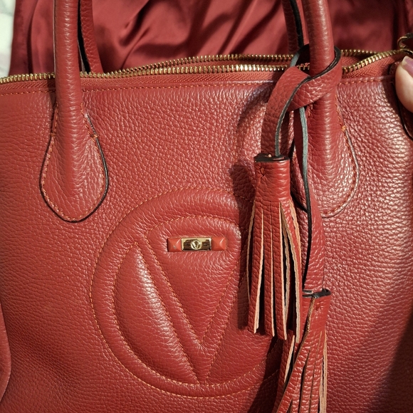 Valentino Ally Red Leather handbag crossbody strap included - Picture 6 of 16